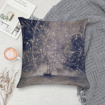 Star Maps Soft Decorative Cover Throw Pillow
