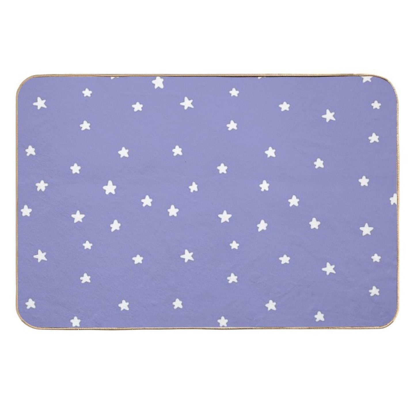 Violet Stars  Fade-Resistant Bath Mat