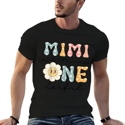 Mimi Of Little Miss Onederful 1St Birthday Daisy Lover  Oversized Silhouette T-Shirt