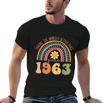 Turning 60 Retro 1963 60th Birthday for Women  Stretchy T-Shirt