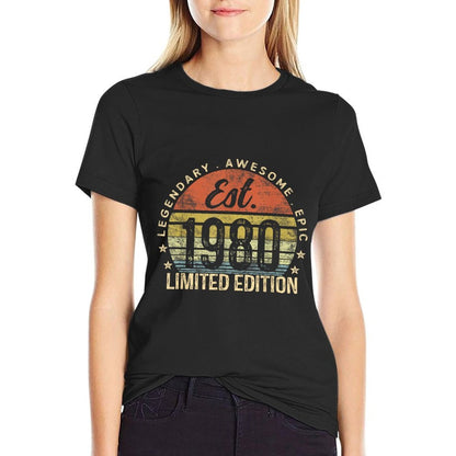 Est 1980 Limited Edition 45th Birthday Vintage 45 Year Old  Eco-friendly Material T-Shirt