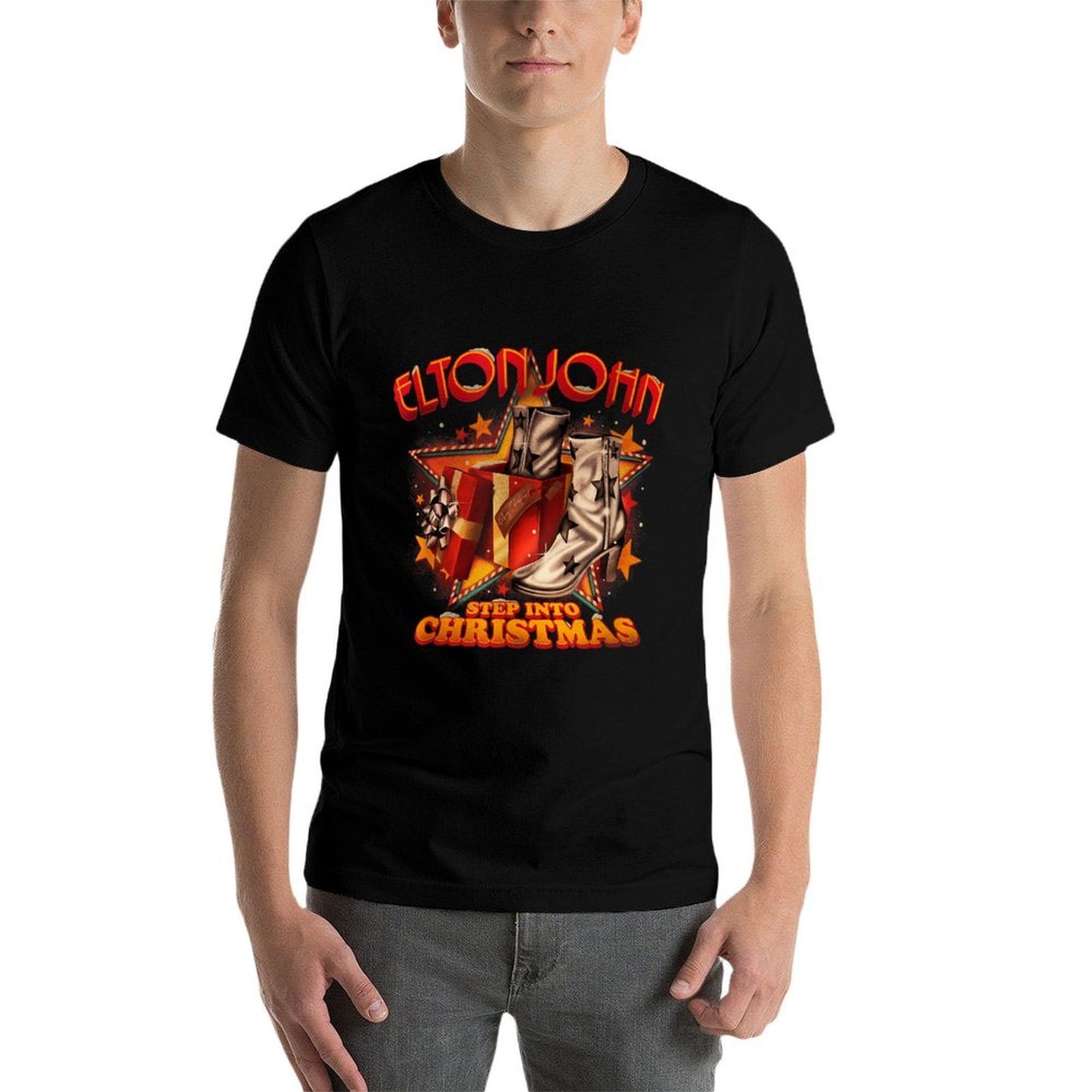 Official Elton John Step Into Christmas Boots  Odor-resistant T-Shirt