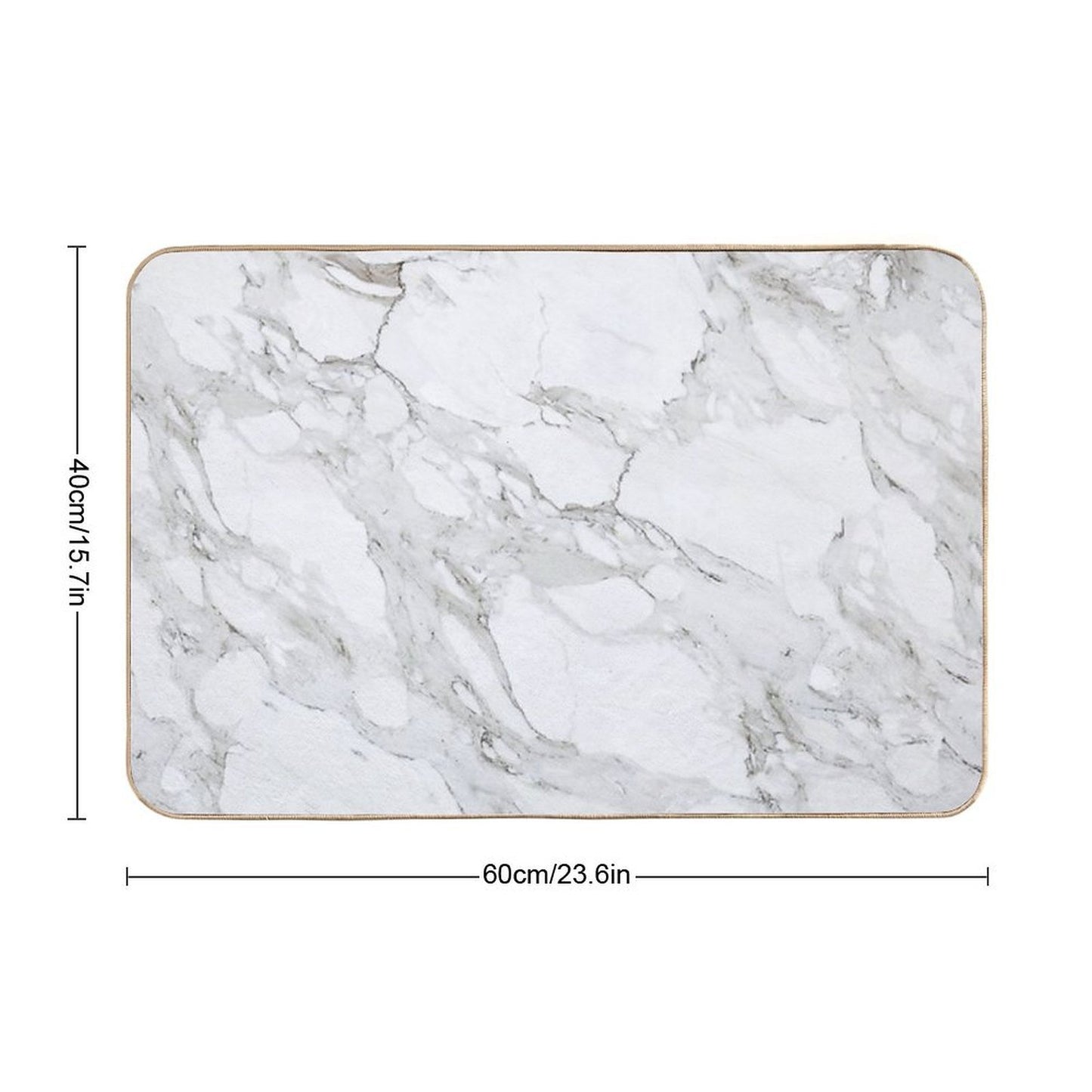 Pure Marble  Easy Maintenance Bath Mat
