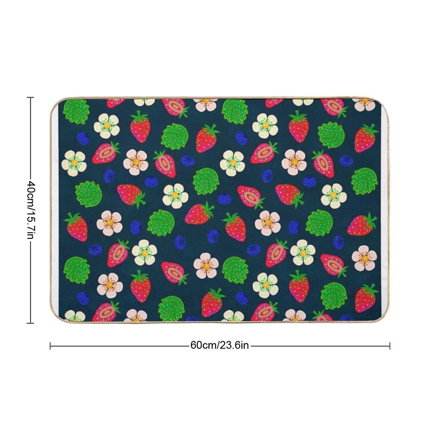 Strawberry Magic  Dirt-Trapping Bath Mat