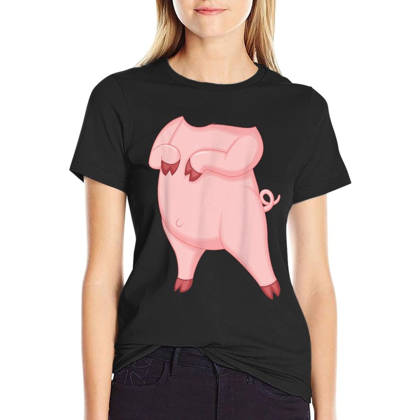 Pig Adult Kids Men Women Pig Costume  High-quality Stitching T-Shirt