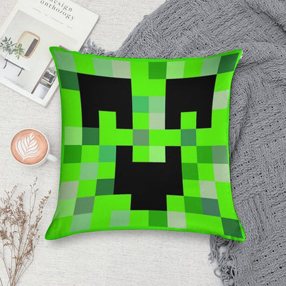Kawaii Creeper Soft Luxury Feel Throw Pillow