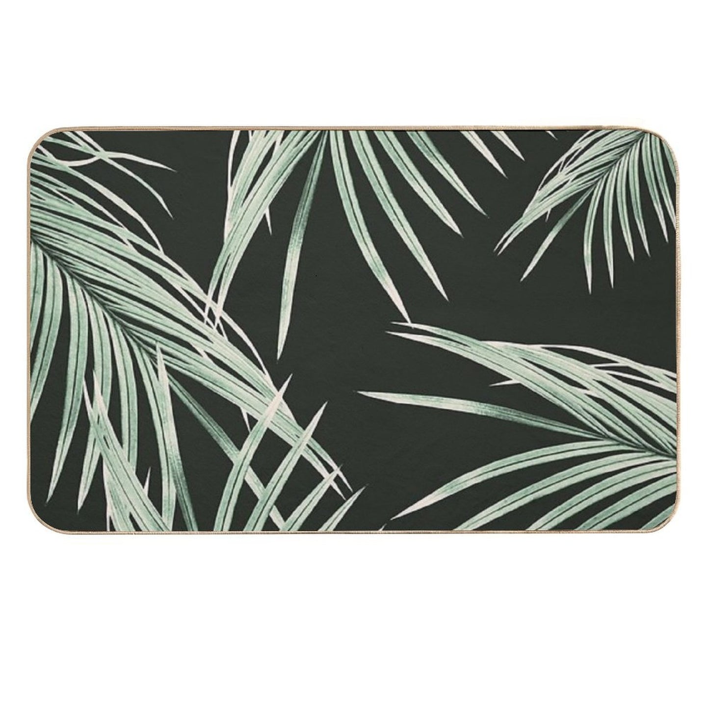 Green Palm Leaves Dream #1 #tropical #decor #art  Versatile Bath Mat