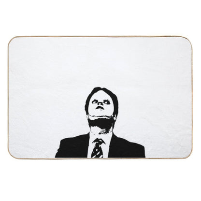 Dwight CPR Dummy Mask Face Hello Clarice  Easy To Clean Bath Mat