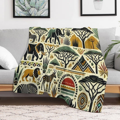 Tribal Tapestry Wrinkle-free Throw Blanket