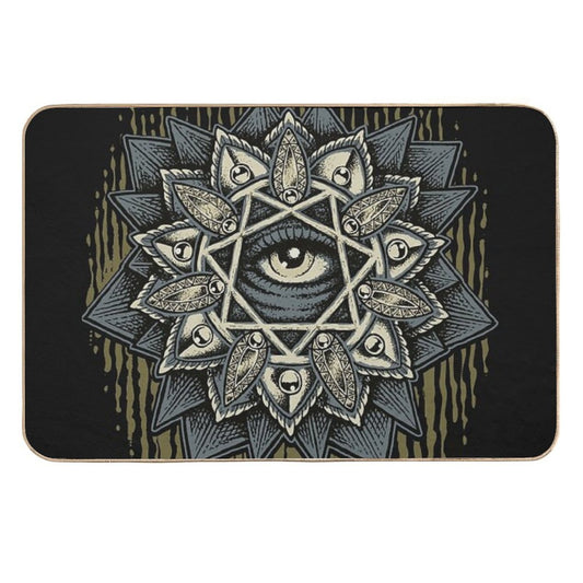 Seven Rays Eye  Stain-Proof Bath Mat