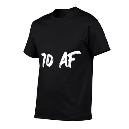 70 Af - 70th Birthday for Parents Mom Dad  Heathered Texture T-Shirt