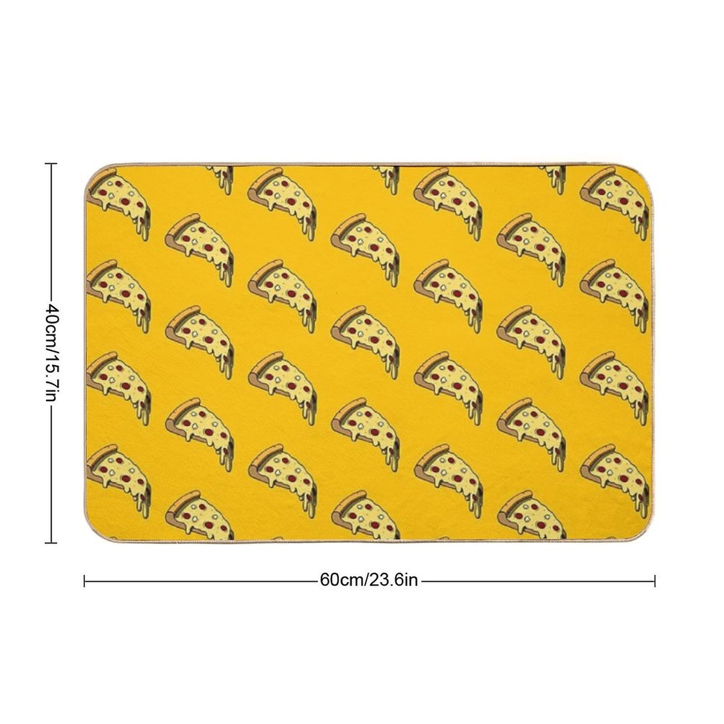 Slice of Pizza  Repositionable Bath Mat