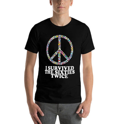 I Survived The 60's Twice - 70th Birthday  Vintage-inspired T-Shirt