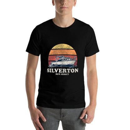 Silverton NJ Vintage Boating 70s Retro Boat Design  Vintage-inspired T-Shirt