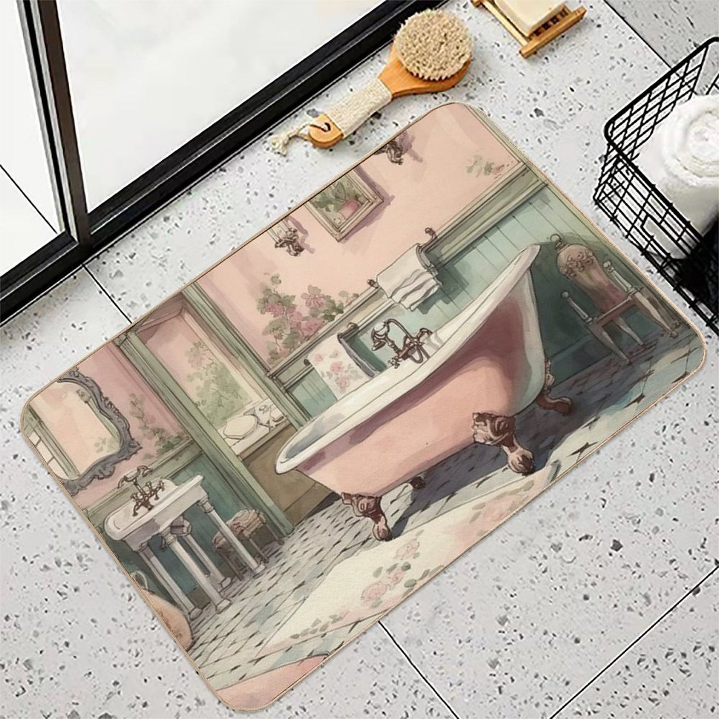 Beauty Bath V  Rapid-Drying Bath Mat