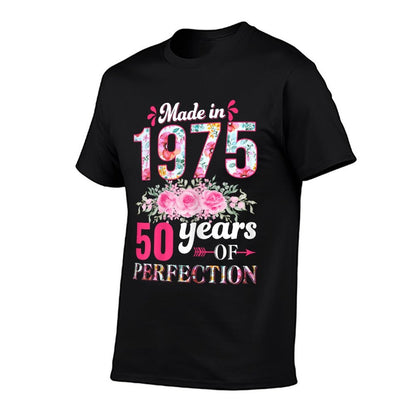 Made in 1975 50 Year Old Birthday Vintage 1975 50th Birthday Comfortable T-Shirt
