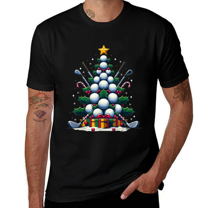 Golf Equipment Christmas Tree Christmas Golfer Women Men  Odor-resistant T-Shirt