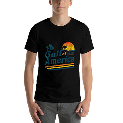 Retro Gulf Of US America 2025 American Flag Gulf Mexico Relaxed-fit T-Shirt
