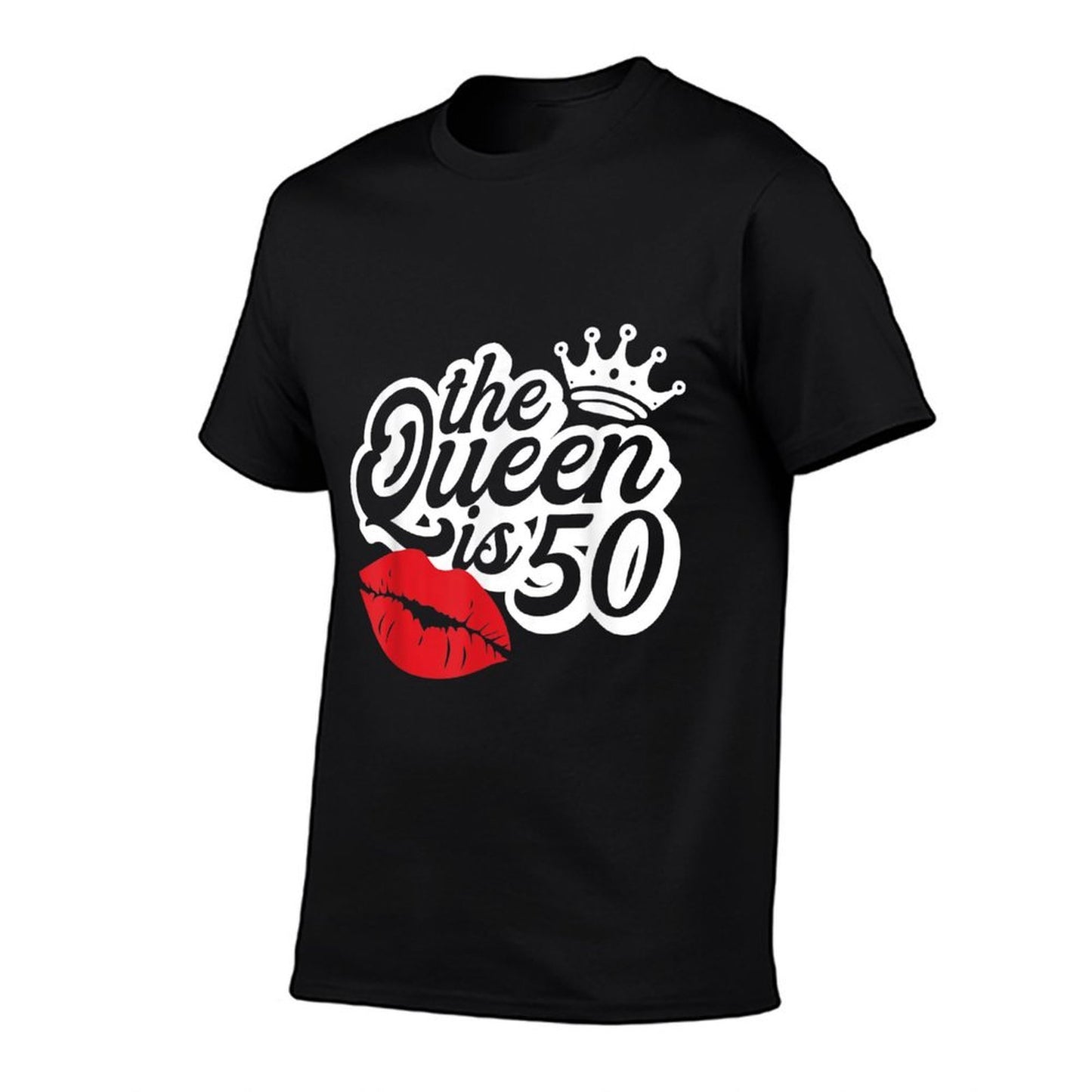 The Queen Is 50 Fabulous 50th Birthday Gifts Ideas For Her  Polyester Blend T-Shirt