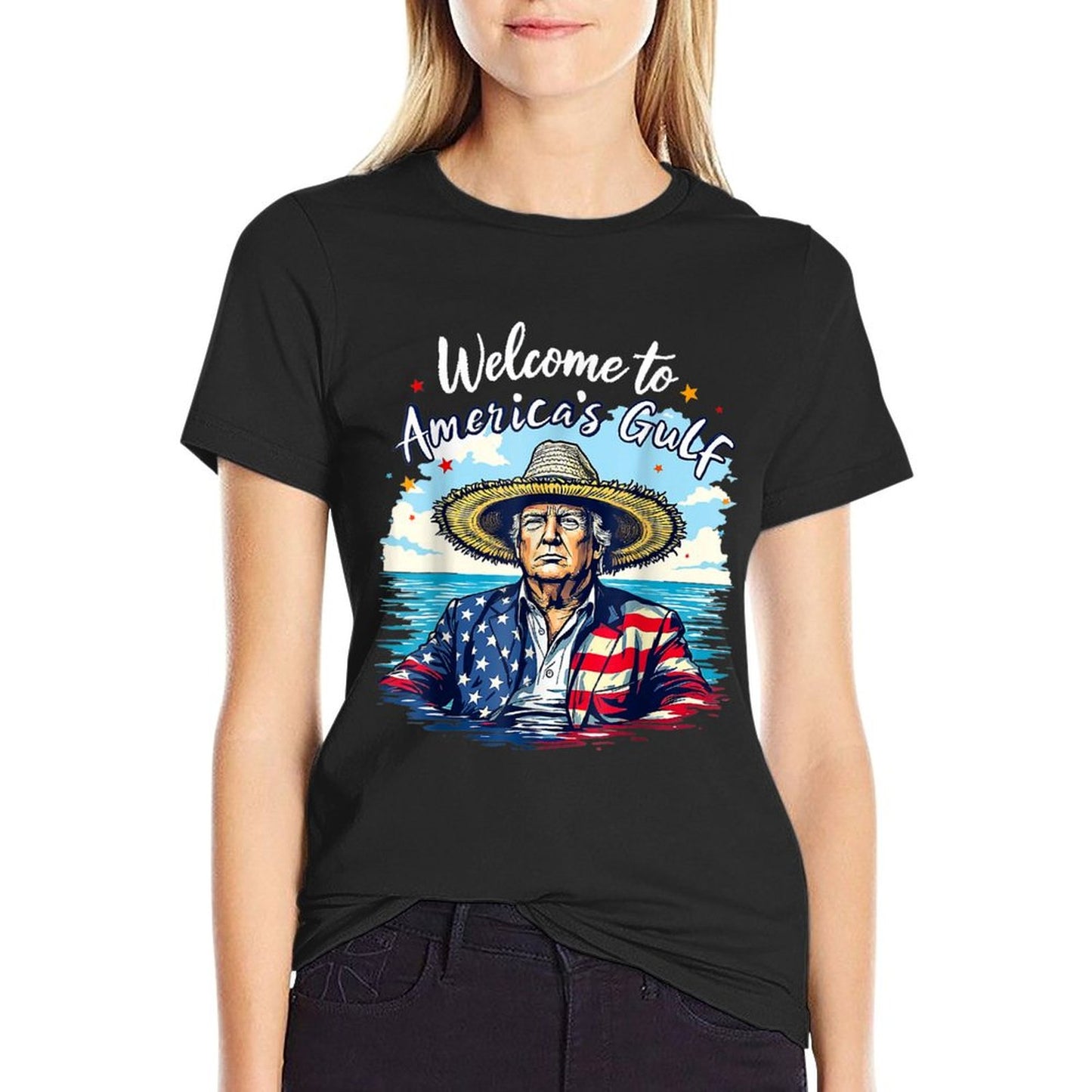 Gulf Of Us America Welcome To America&#39;s Gulf, Gulf America Vintage-inspired T-Shirt