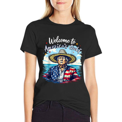 Gulf Of Us America Welcome To America&#39;s Gulf, Gulf America Vintage-inspired T-Shirt