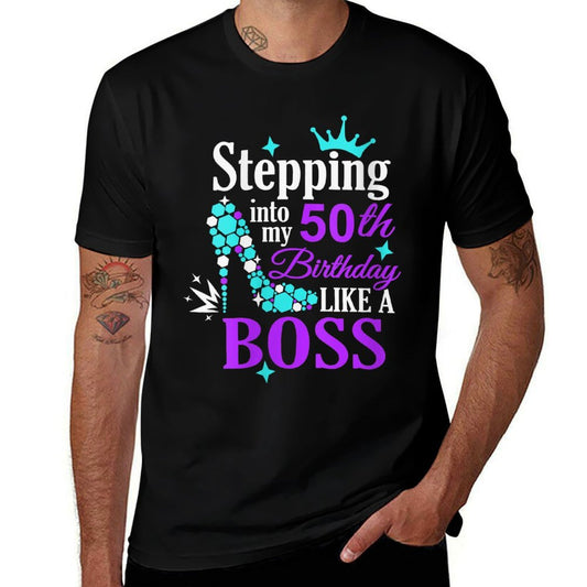 Womens 50th Birthday Gift for Her Gift For Girl Party Fun Years Old  Moisture-wicking T-Shirt