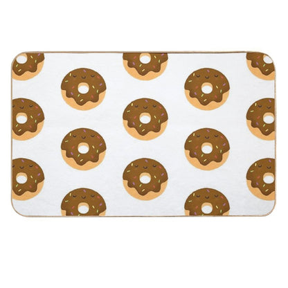Sleepy Chocolate Donut  Pet-Safe Bath Mat