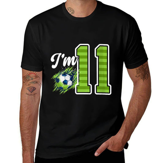 Womens 11th Soccer Birthday Party Eleven Year Old Soccer Player  Stretchy T-Shirt
