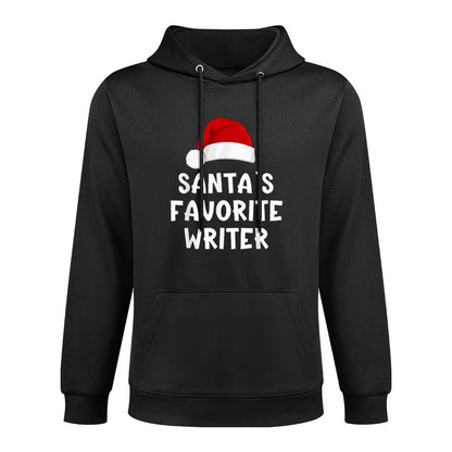 Christmas Santas Favorite Writer Funny Xmas Pajama Writing Unisex Design Hoodie