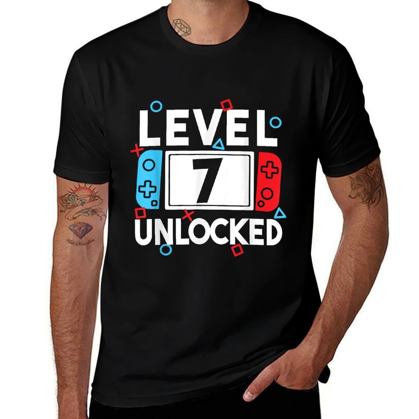 Level 7 Unlocked Gamer 7th Birthday Video Game Boys  Versatile T-Shirt