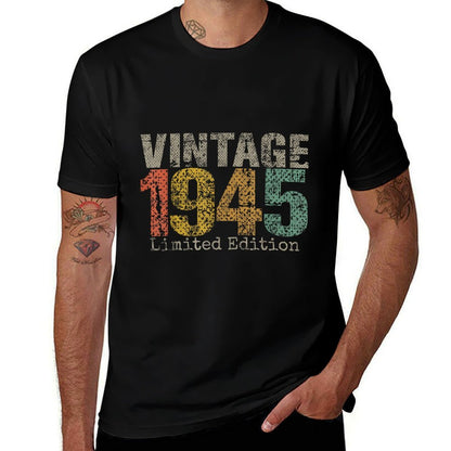 Vintage 1945 Limited Edition 80th Birthday Gifts 80 Year Old  Odor-resistant T-Shirt