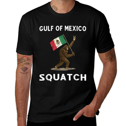 Gulf of Mexico Squatch Gulf of USA America Est 2025  Eco-friendly Material T-Shirt