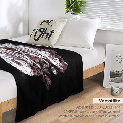 Official Merchandise Sleep Token - Her Heart Blooms Beneath A Crimson Rose Velvety-soft Throw Blanket