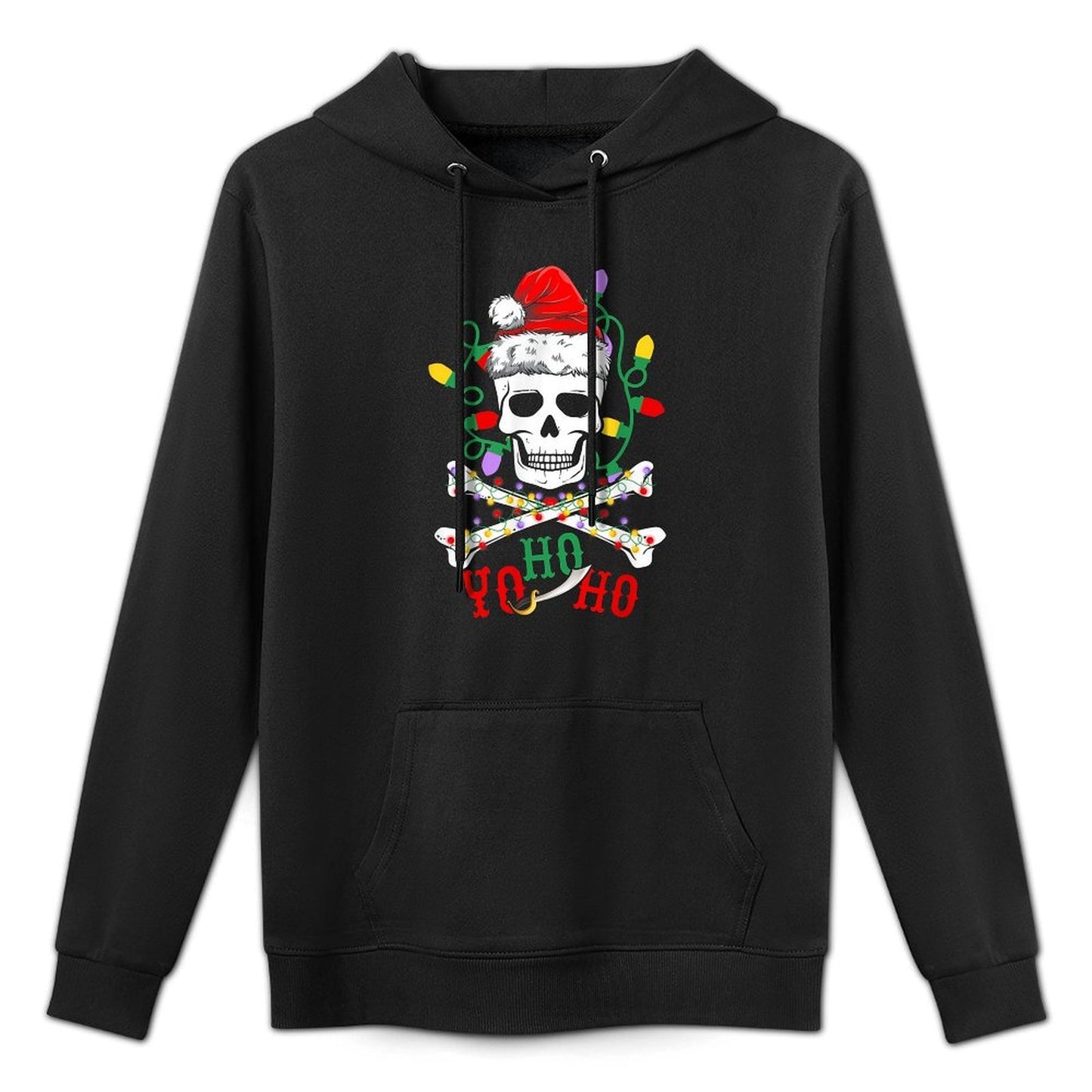 Yo S Ho Pirate Boat Cruise Xmas Skull Crossbones Christmas Colorfast Hoodie