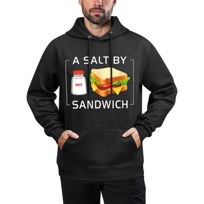 A Salt by Sandwich Guy Throws Funny Assault Sub Joke Meme Relaxed Fit Hoodie