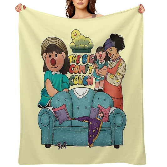 The Big Comfy Couch Theme Lightweight Throw Blanket