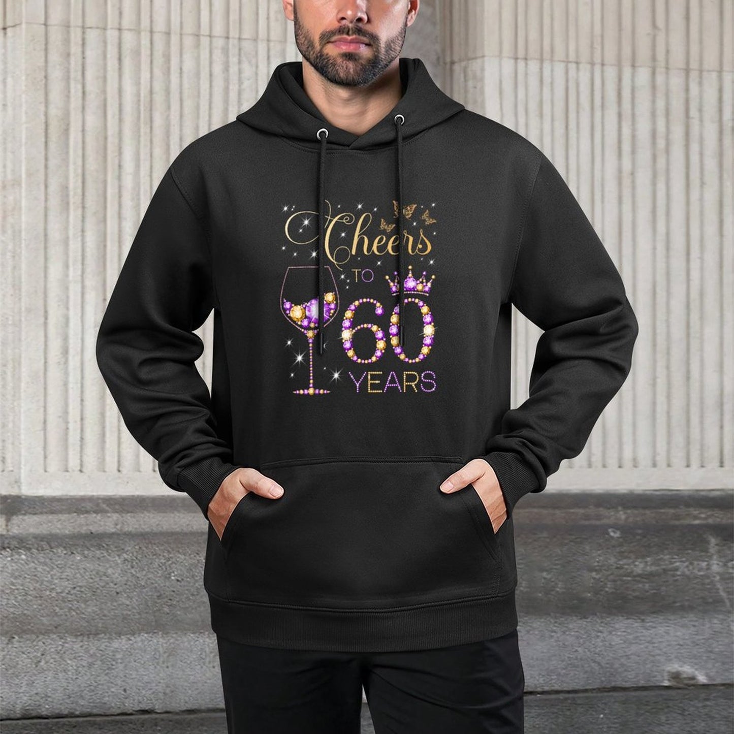 Cheers to 60 Years Old 60th Birthday Party Women 60th Bday Versatile Streetwear Hoodie