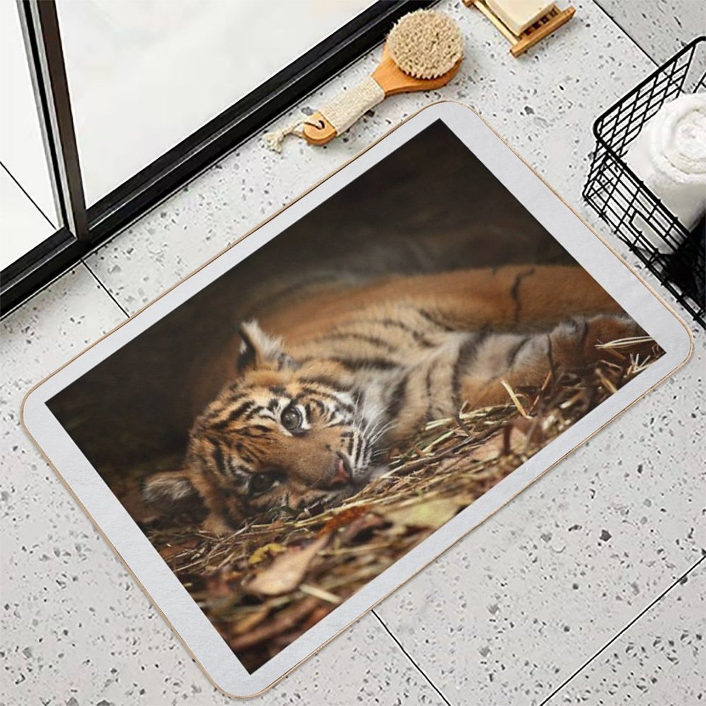 Baby Tiger - Model  Repositionable Bath Mat