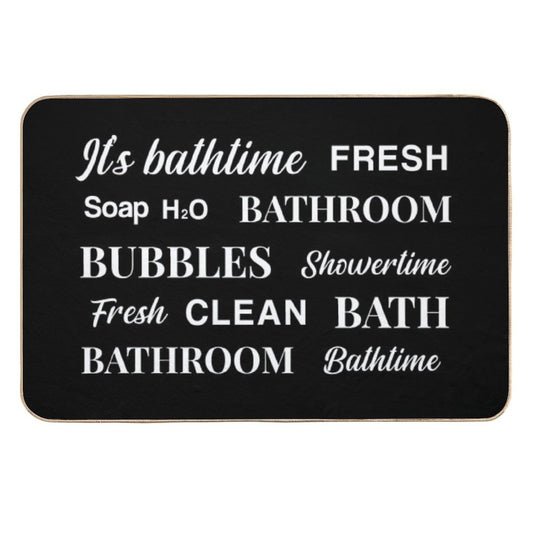 Cute Bathroom Bath Mat Design  Easy To Clean Bath Mat