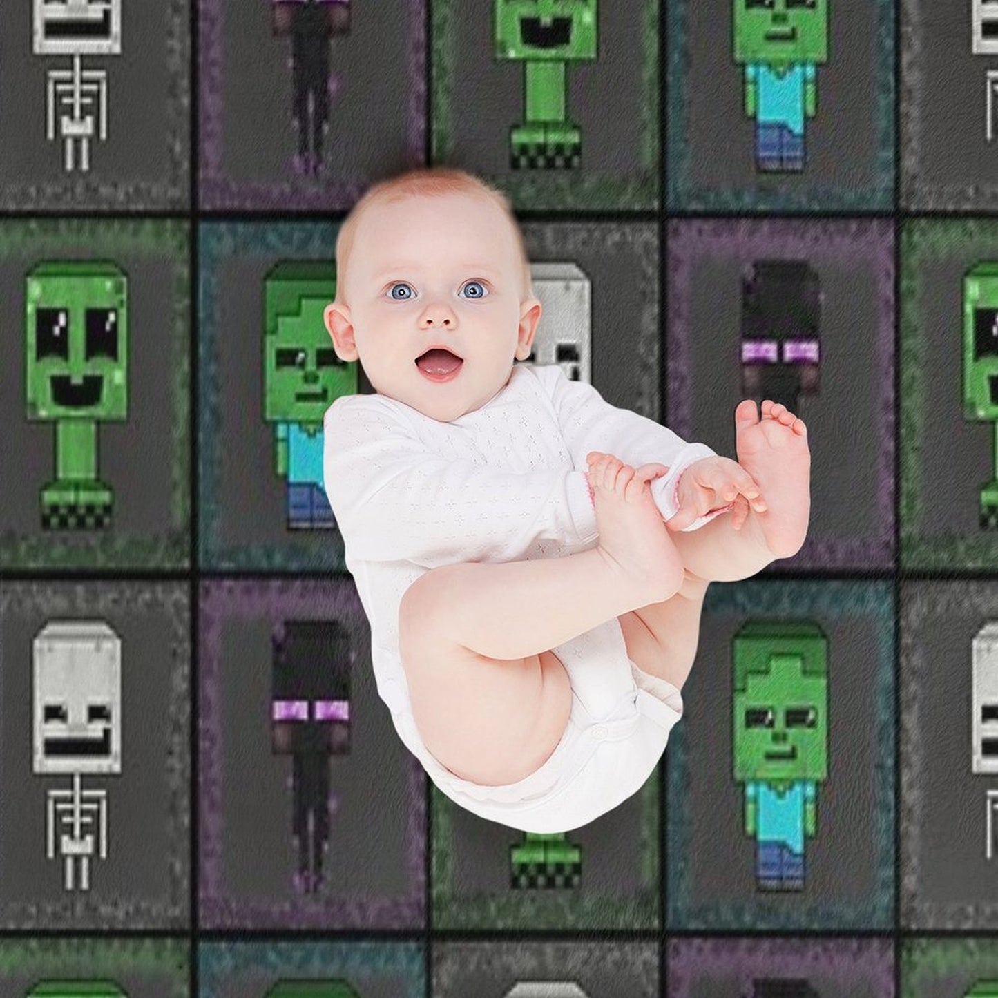 Merry Minecraft Mobs Anti-pilling Throw Blanket