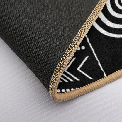 African Mud Cloth Artistry Art  Long-Lasting Bath Mat