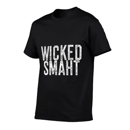 Wicked Smaht Funny Boston Massachusetts Gift Shirt  Slim-fit Cut T-Shirt