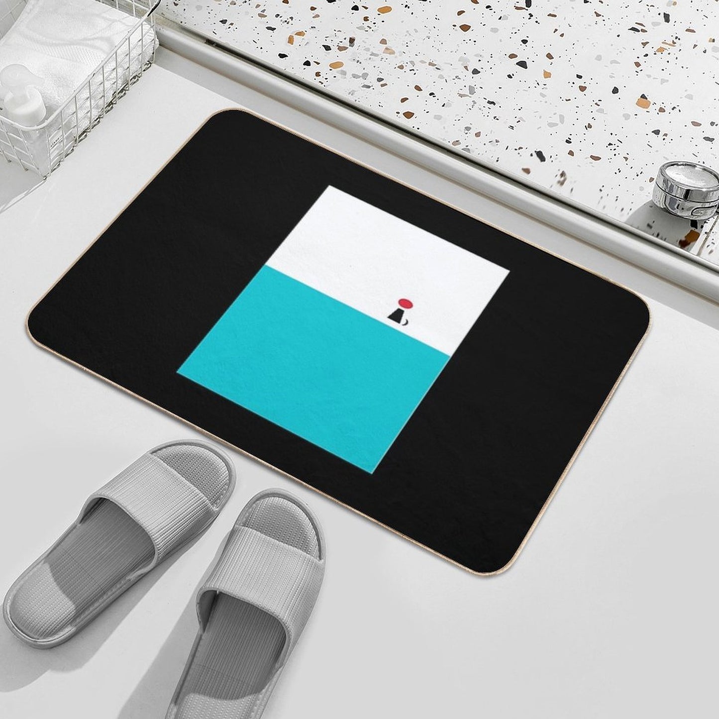 IncrediBoy Graphic .  Eco-Friendly Bath Mat