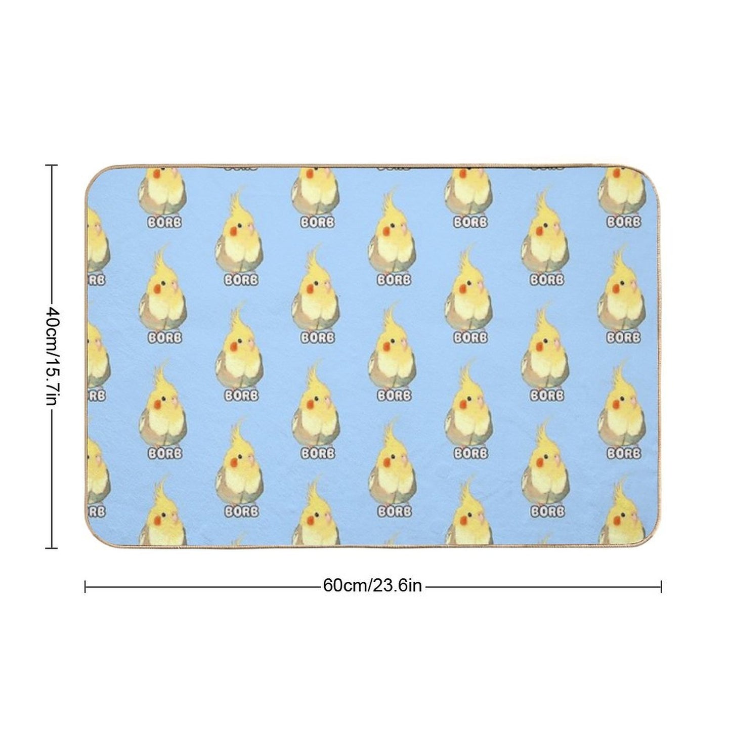Cockatiel BORB  High-Traffic Bath Mat