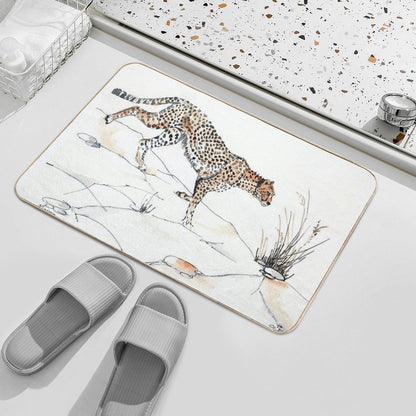 Majestic Cheetah  Pet-Safe Bath Mat
