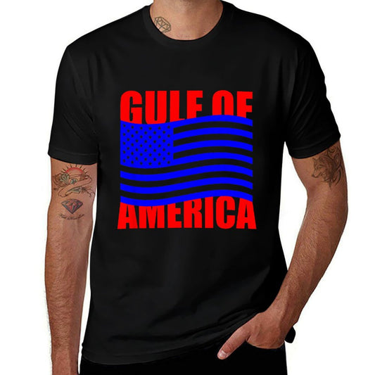 Gulf of United States of America USA Flag Lightweight T-Shirt