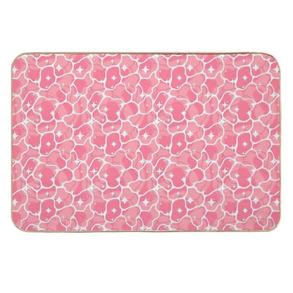 Pink Sparkly Anime Water  Odorless Bath Mat