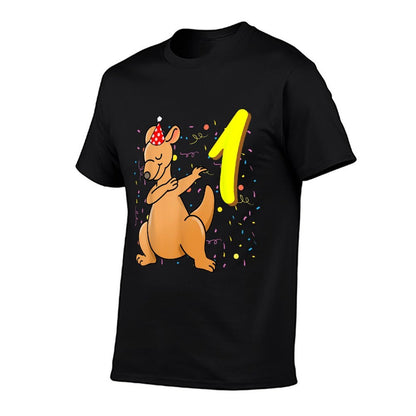 1 Year Old Kangaroo Birthday  Slim-fit Cut T-Shirt