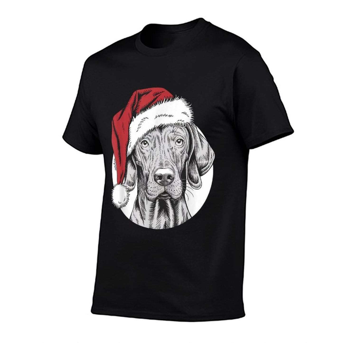 Joyful Vizsla Santa Dog on Vizsla Christmas Men Women Kids  Quick-drying T-Shirt