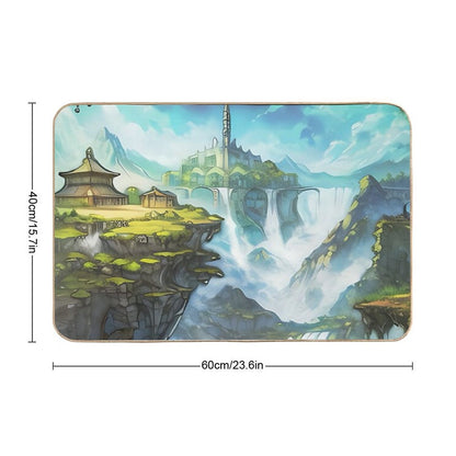 Epic Waterfall Fantasy  Slip-Resistant Bath Mat